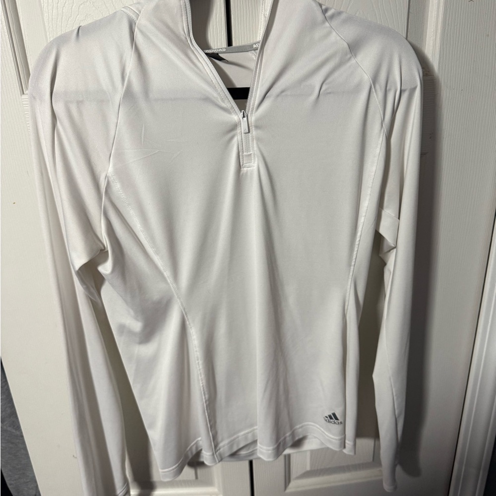 Adidas White Long Sleeve Pullover